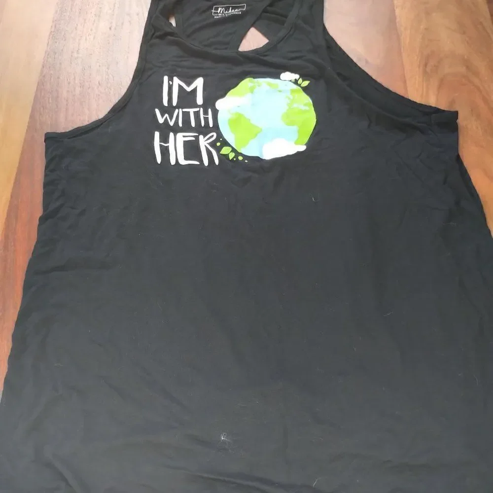 Open Back Tie Tank Top - Picture 2 of 5